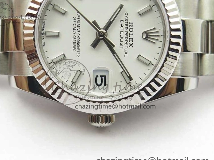 Dial Sticks Oyster White Bracelet Maker Best Edition BP 31mm Marker Datejust 278271 SS on 1227